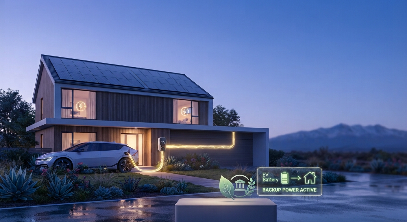 Lee más sobre el artículo Cargadores bidireccionales (V2H/V2G): cómo tu auto eléctrico podría alimentar tu casa
